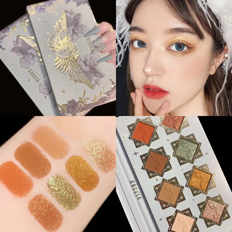 Eyeshadow Palette  Angel Series Cute Eye Shadow Eye Glitter Make Up Palette Naked Eyeshadow Palette Shimmer Matte Finishes