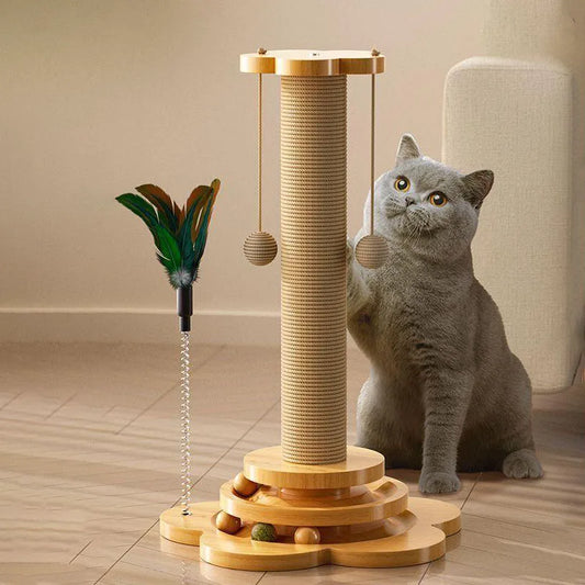 Cats Accessories Scratcher Scrapers Tower Scratch Tree Scratching Post Tower House Shelves Playground Things For Cat Pole Home