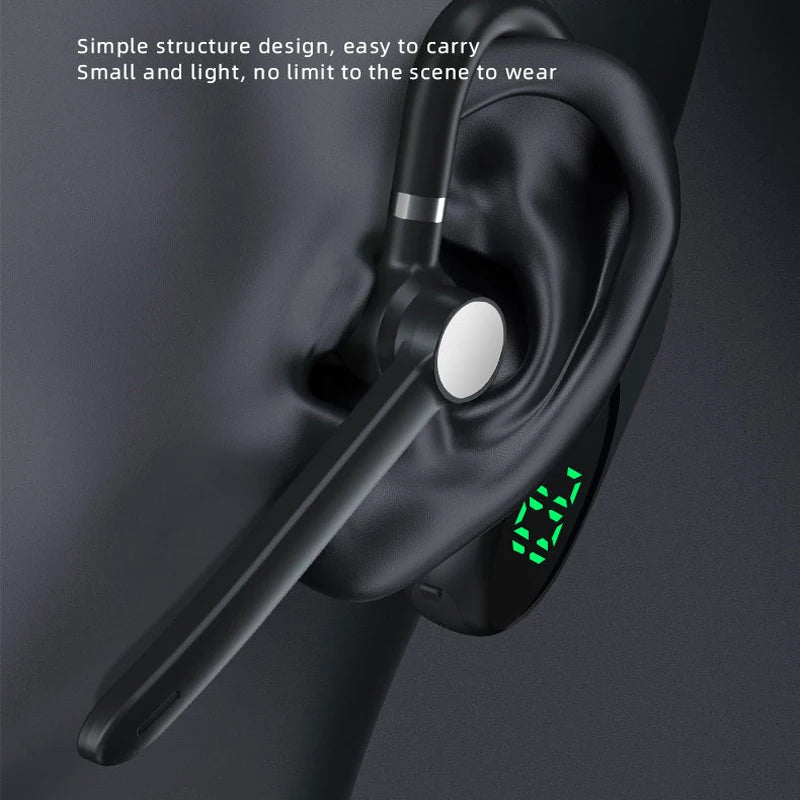 2021 New Ear-mounted Bluetooth Headset Hands-free Headphones Stereo Noise Reduction Mini Wireless Earphone for iphone Xiaomi