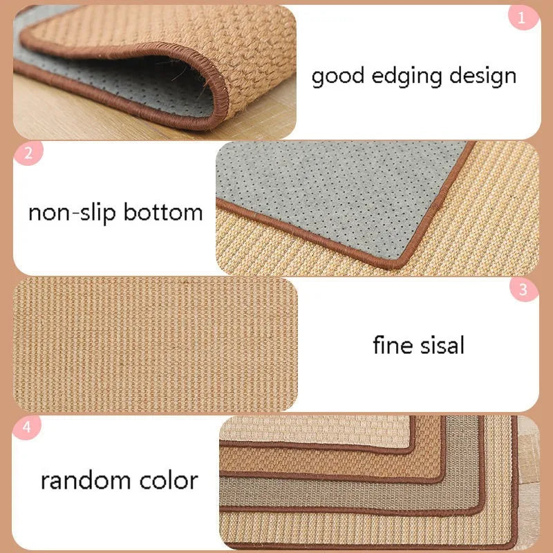 Cat Scratcher Sisal Mat Board Cat Scratch for Sharpen Nails Scraper Cats Tree Cat scratching post Sofa Mats Furniture Protector