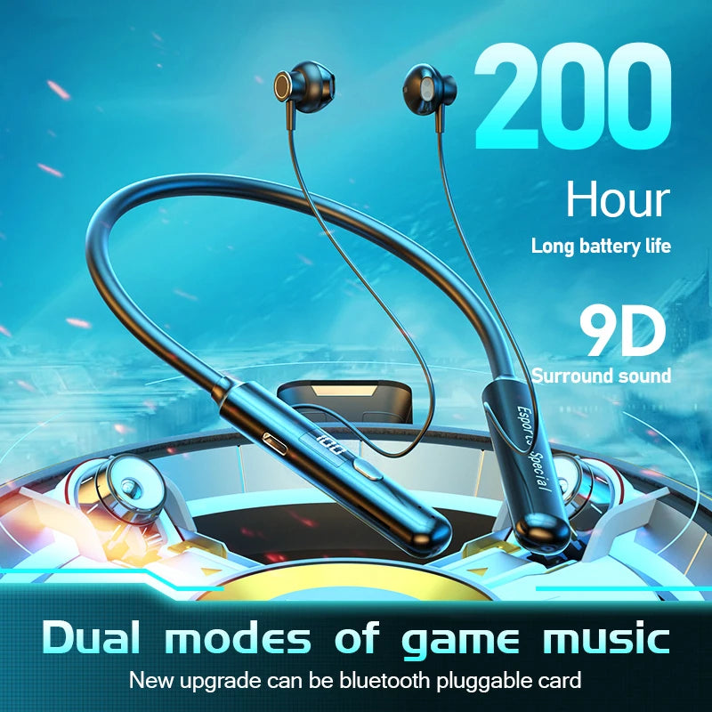 200 Hours Playback Wireless Earphones Bluetooth Headphones Sports Waterproof Earbuds No Delay Gaming Headset For Xiaomi iPhone