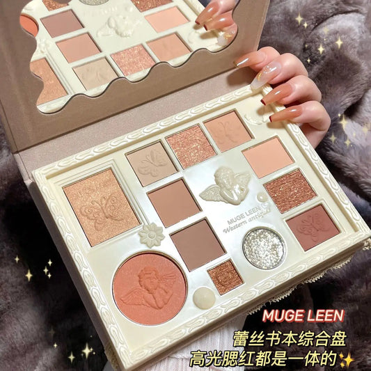 Eyeshadow Palette  Angel Series Cute Eye Shadow Eye Glitter Make Up Palette Naked Eyeshadow Palette Shimmer Matte Finishes