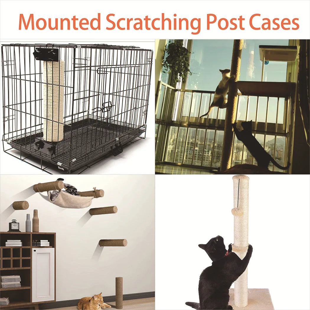 Cat Scratching Post Cat Tree Sisal Climbing Frame DIY Replacement Post Accessories Kitten Toy Pet Furniture Kittens Scratch Pole